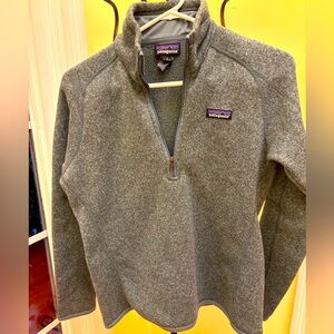 Patagonia 1/4 zip pullover sweater. Greenish/teal